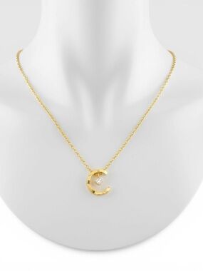 J17. Moon Rose Necklace - 18K Gold Plated (Rose Tone) No Cancels